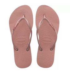 Havaianas Slim Logo Metallic Glitter